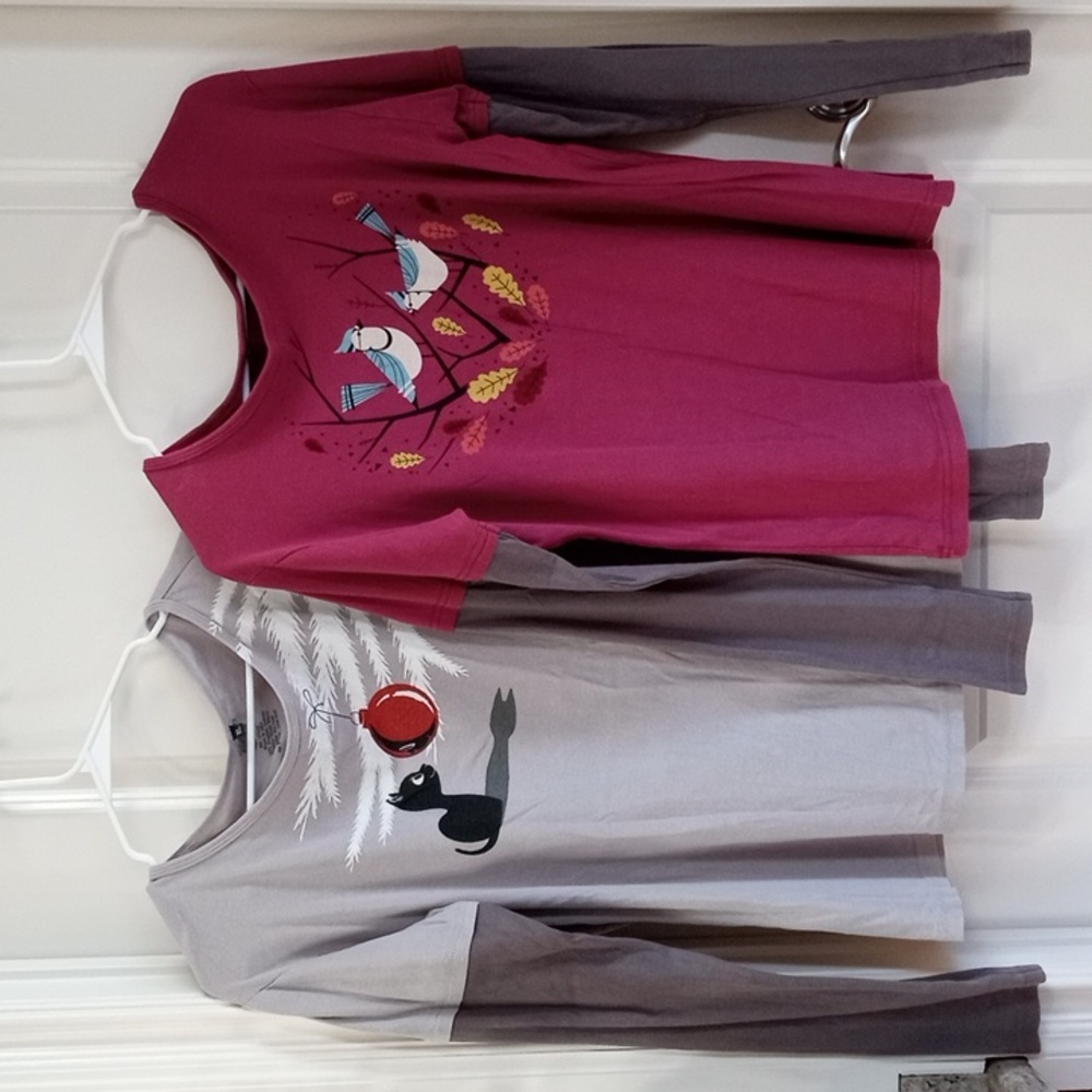 Bundled Two Long Sleeve Tops Size XL